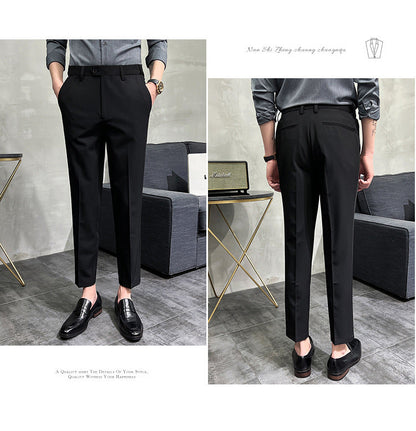 ⏳ Limited time 50% off! 💥Solid Color Slim Fit Formal Pants（The more you buy, the higher the discount）