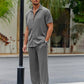Casual Loose Fit Shirt Sets